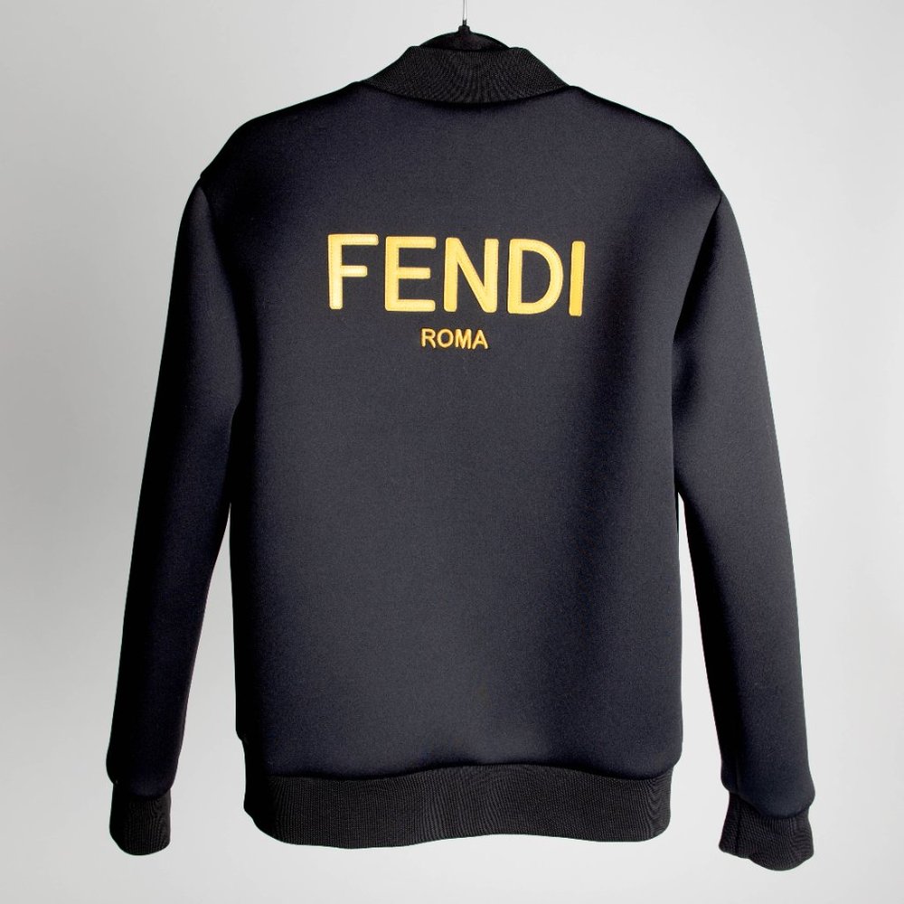 Fendi logo-detail bomber jacket